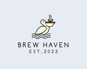 Pelican Bird Coffee logo design