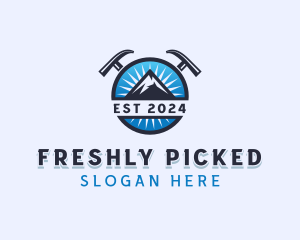 Mountain Outdoor Trekking logo design