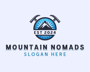 Mountain Outdoor Trekking logo design