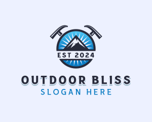 Mountain Outdoor Trekking logo design