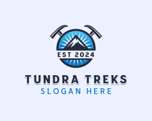 Mountain Outdoor Trekking logo design