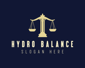 Justice Pillar Scale logo design