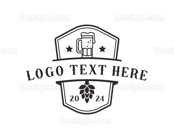 Beer Drink Bar Logo