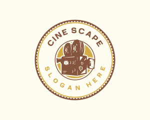 Cinema Film Multimedia logo design