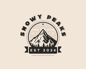 Summit Mountain Peak logo design