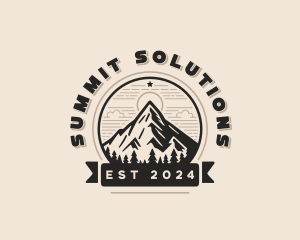 Summit Mountain Peak logo design