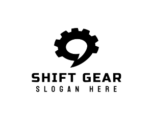 Cogwheel Gear Talk logo design