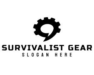 Cogwheel Gear Talk logo design