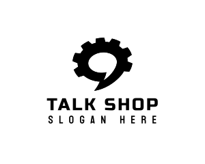 Cogwheel Gear Talk logo design