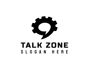 Cogwheel Gear Talk logo design