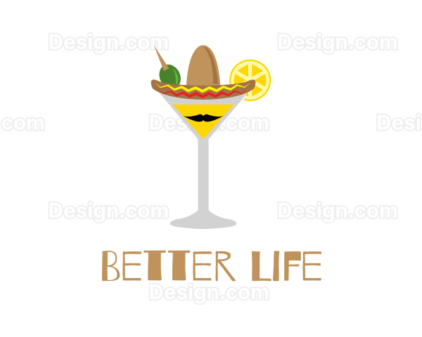 Mexican Restaurant Cocktail Logo