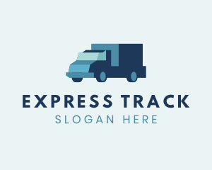 Blue Freight Trucking logo design