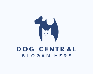 Cat & Dog Pet Care logo design