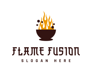 Asian Hot Pot logo design