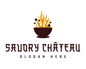 Asian Hot Pot logo design