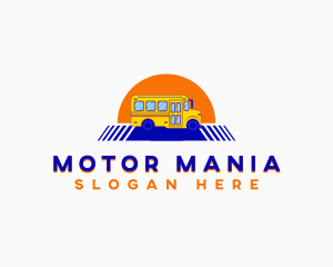 School Bus Shuttle logo design