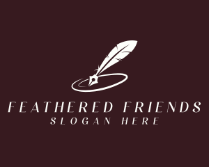 Feather Pen Writer logo design