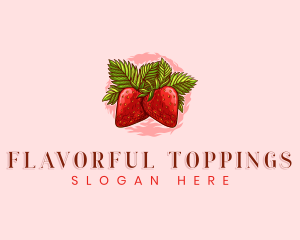 Strawberry Fresh Fruit logo design