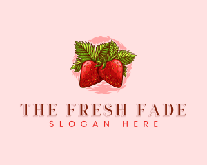 Strawberry Fresh Fruit logo design