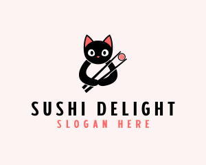 Asian Cat Sushi  logo