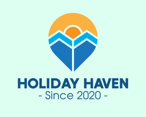 Sunshine Holiday Pin  logo design