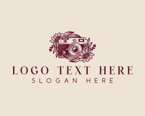 Photography Camera Flower logo