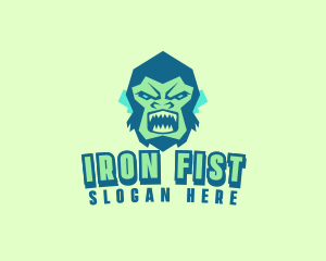 Angry Gorilla Animal logo design