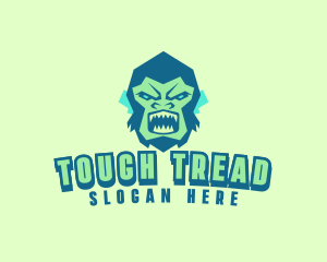 Angry Gorilla Animal logo design