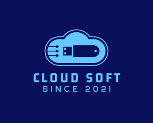 Cloud USB Flashdrive logo design