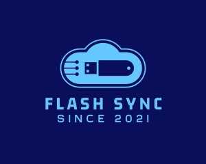 Cloud USB Flashdrive logo design