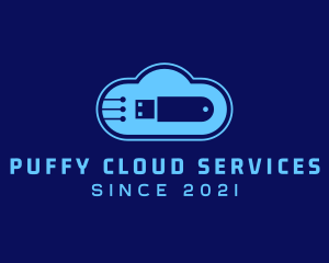 Cloud USB Flashdrive logo design