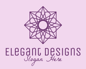 Purple Decorative Tile logo design