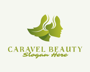 Girl Beauty Nature logo design