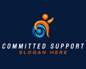 Disability Rehabilitation Community logo design