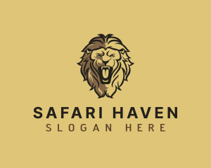 Lion Animal Safari logo design