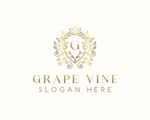 Floral Vine Garden logo design