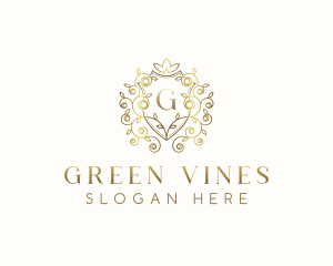 Floral Vine Garden logo design