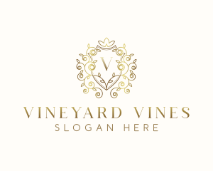 Floral Vine Garden logo design