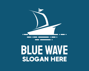 Blue Sailing Ship logo