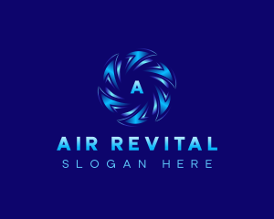 HVAC Air Ventilation logo design