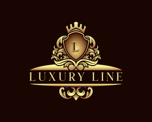 Luxury Crown Shield logo design