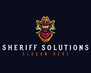 Western Sheriff Cowboy  logo design