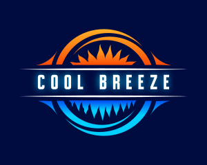 HVAC Heating Cooling logo design