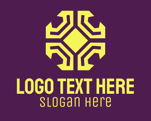 Geometric Yellow Pattern Logo