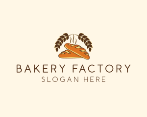 Bakery Baguette Deli Bread logo design