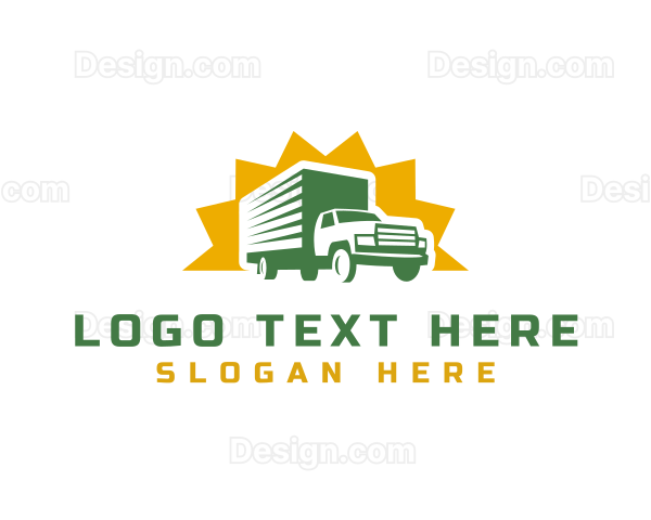 Truck Cargo Delivery Logo