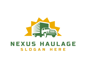 Truck Cargo Delivery logo design