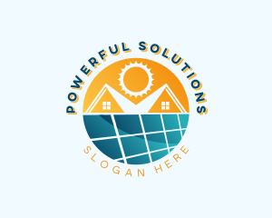 Residential Solar Panel logo design