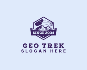 Mountain Peak Hiking logo design