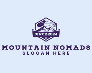 Mountain Peak Hiking logo design